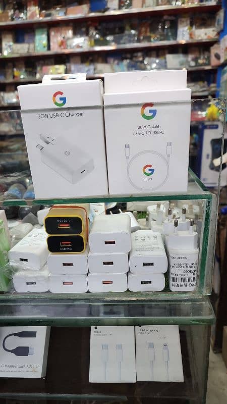 Google Pixel Original 30 watt Charger + Cable 0