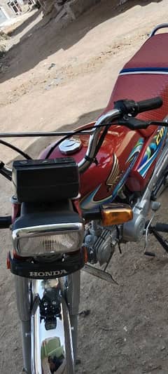 HONDA CD-70 2024 Model in Red colour. 10/10 condition