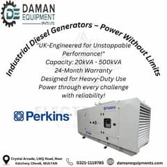 Diesel Generator 20KVA Perkins Local Assemble