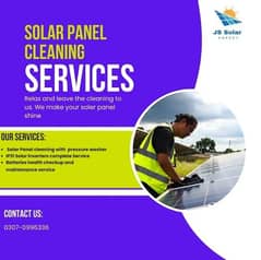 solar panel installation & washing services