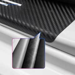 4 pcs waterproof carbon Door sill 3D protector sticker for Honda car