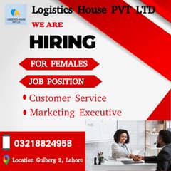 Customer Service & Marketing Executive (FEMALE ONLY)