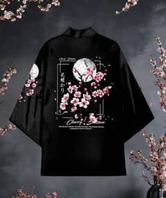 BLACK CHERRY BLOSSOM KIMONO