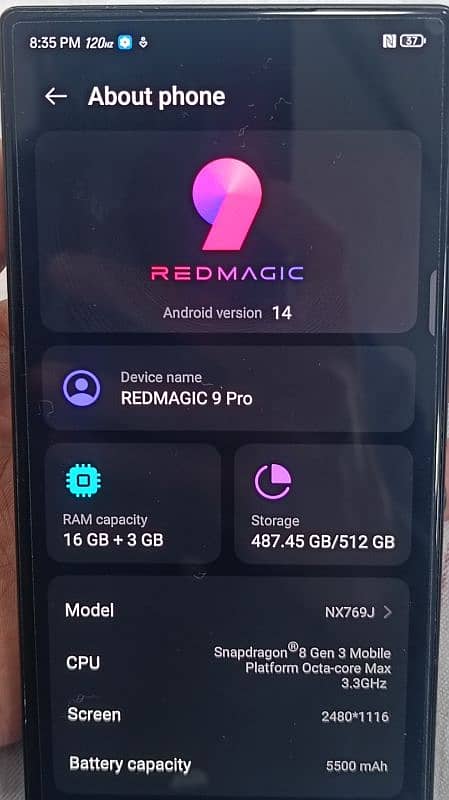 redmagic 9 pro non pta only mobile 16/512 1