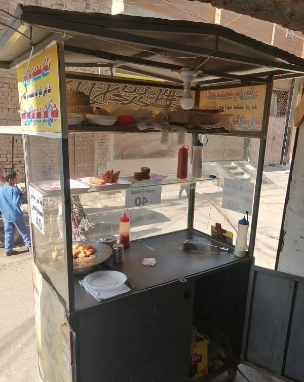 shawarma counter and freyer  for urgent sale 1