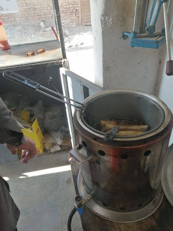 shawarma counter and freyer  for urgent sale 4