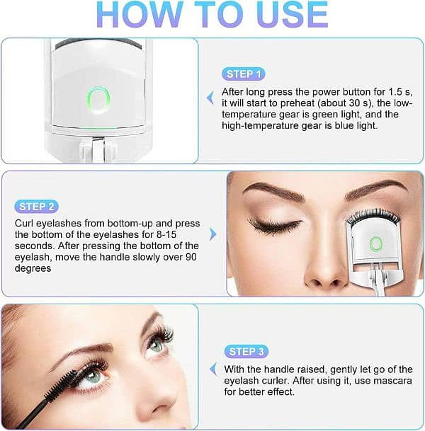 Eyelash Curler l Rechargeable l Free Delivery l 0323-4536375 2