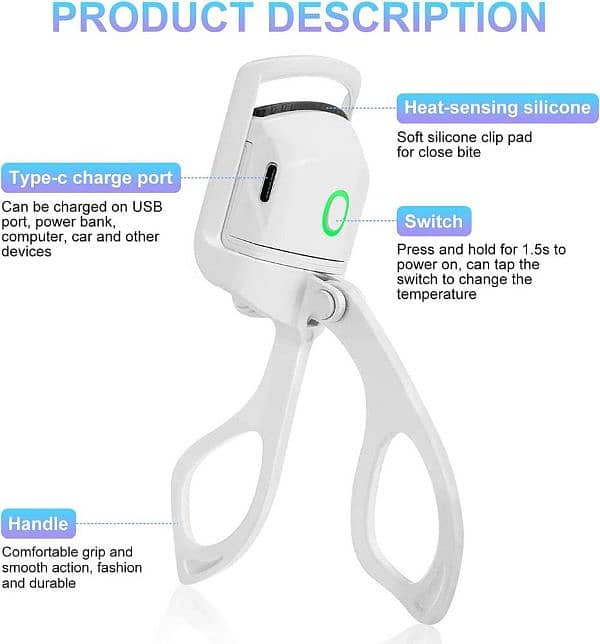 Eyelash Curler l Rechargeable l Free Delivery l 0323-4536375 6