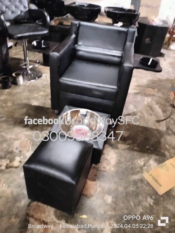 Salon chair Barber chair Manicure pedicure massage bed shampoo unit 15