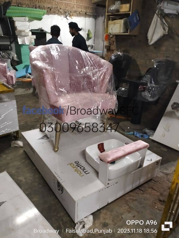 Salon chair Barber chair Manicure pedicure massage bed shampoo unit 16