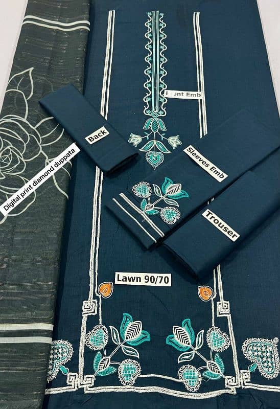 *Bamber embroidered duppata* 6