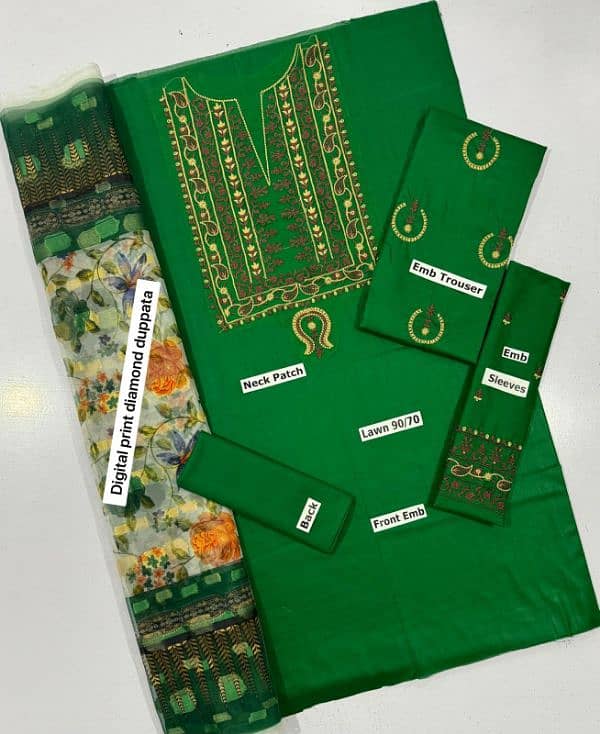 *Bamber embroidered duppata* 15