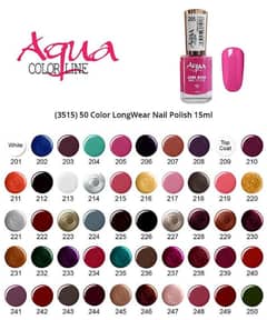 Aqua nail polish