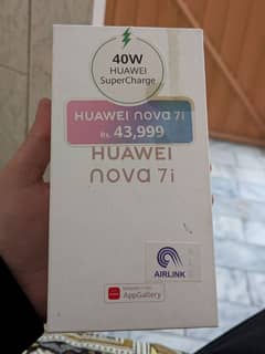 Huawei Nova 7i with box and charger