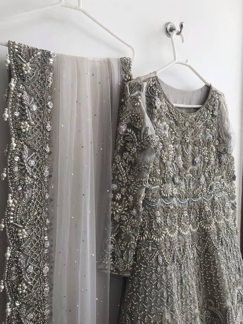 Bridal Maxi / walima dress / wedding / Party / Dress / designer maxi 4