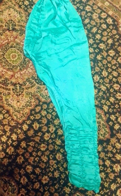 Beautiful Ferozi kameez dopatta choridar pajama. 5