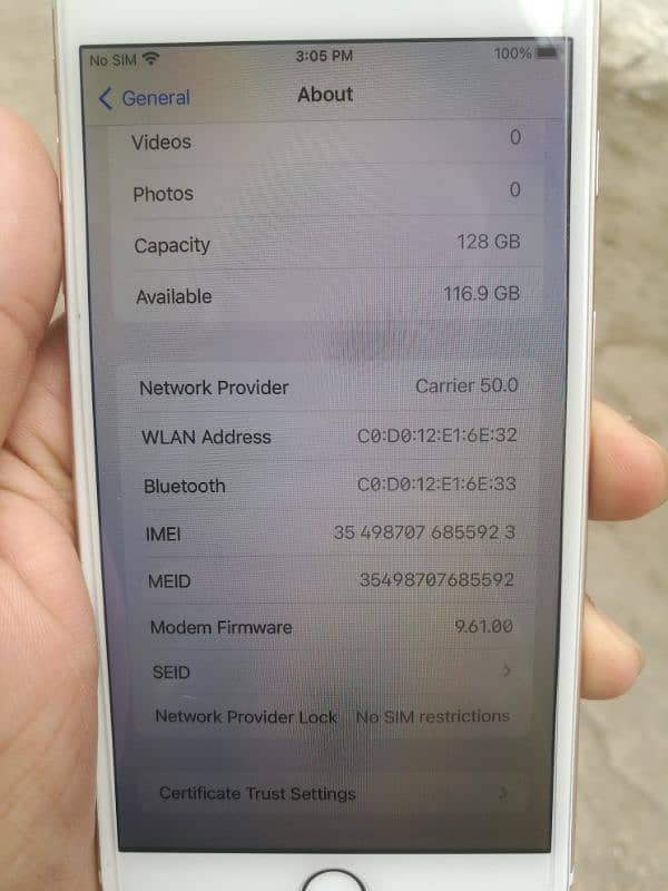 IPhone 6Splus 128 gb pta Approved with orginal box 9