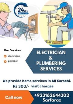 Electrician | Plumber | Electrician & Plumbing Services in Karachi