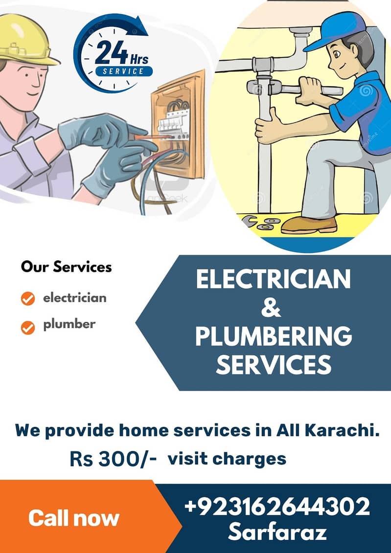 Electrician | Plumber | Electrician & Plumbing Services in Karachi 0