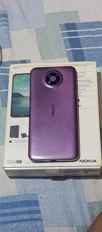 Nokia 3.4 Purple 3-32 GB with Box 2