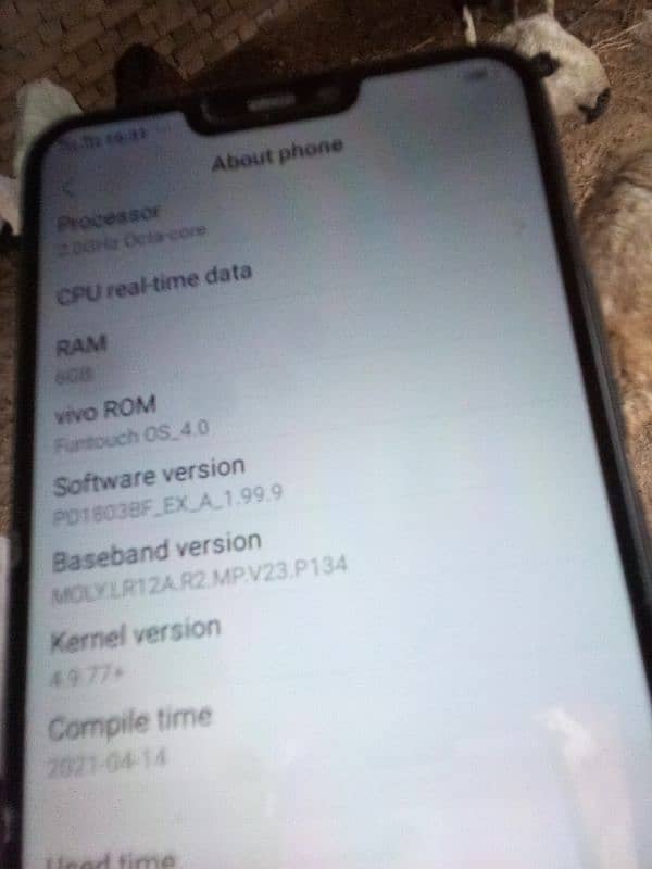 Vivo y83 6gb ram 128rom 1