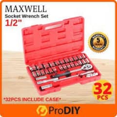 MAXWELL Socket Wrench Set 1/2"