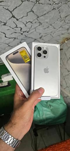 iPhone 15 pro max pta approved 256 gb just open box non active