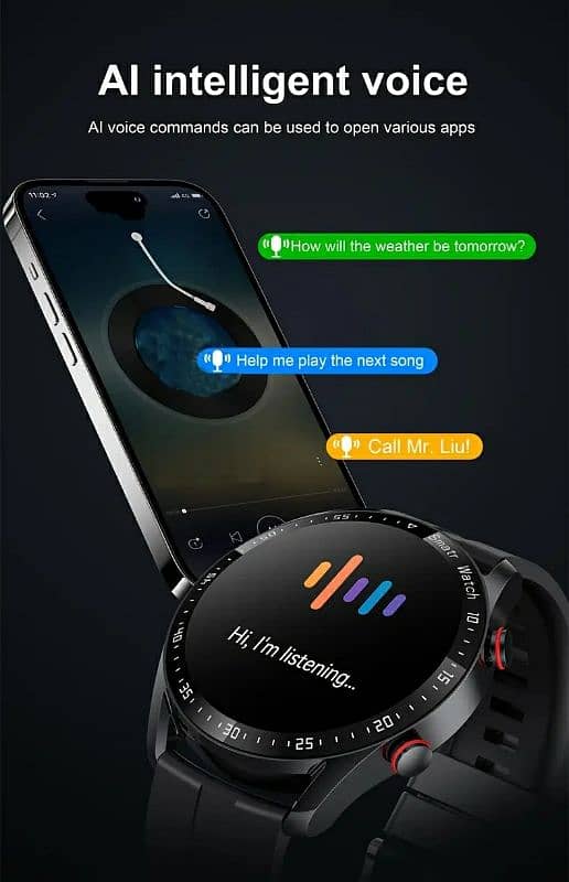 New 2025 Wireless Smartwatch For Men, Compatible with IPhone/Android 2