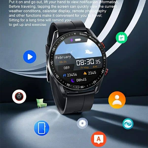 New 2025 Wireless Smartwatch For Men, Compatible with IPhone/Android 8