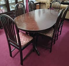 Dining table with 6 chairs for sale