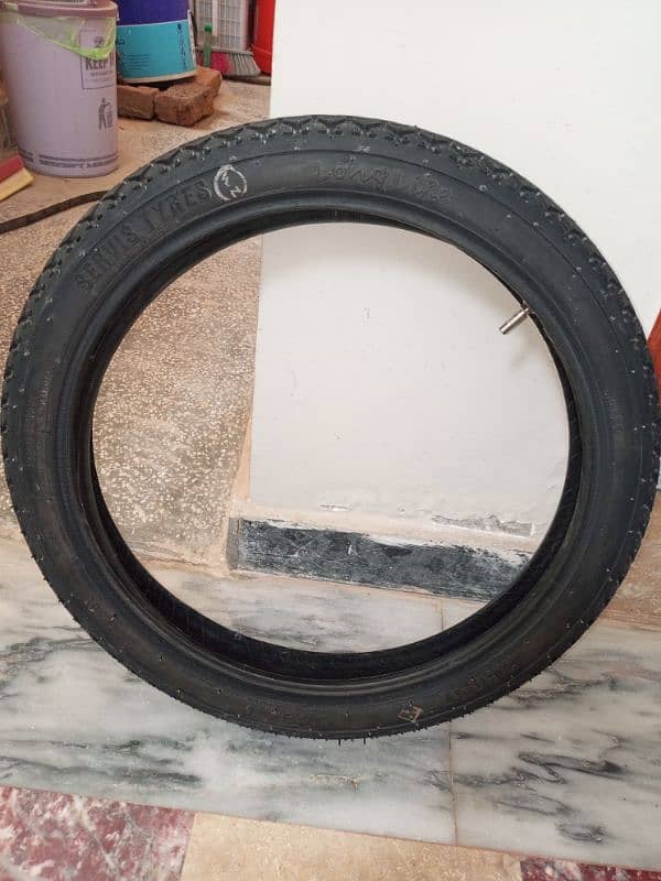 CD 70 bike tyre & tube 0