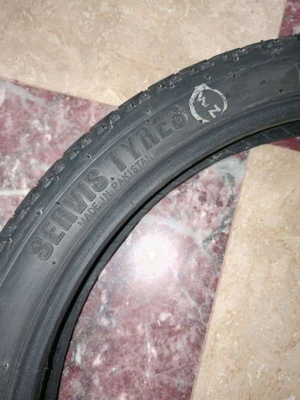 CD 70 bike tyre & tube 8