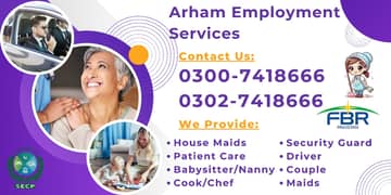 Maid Cook Nanny Patient Care Couple Driver Helper House Maid Available