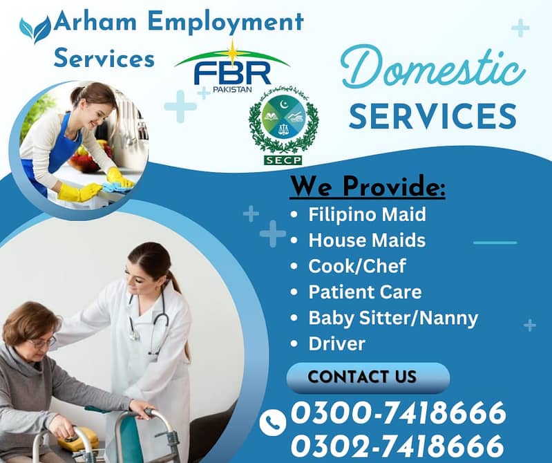 Maids Agency Filipino Baby Sitter Nanny |Driver| Filipino Maids Helper 0