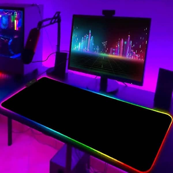 RGB Gaming mousepad Full size (80cm) with Multi Color lights 0