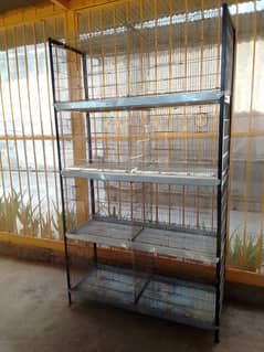 8 portion cage folding galvanized wair