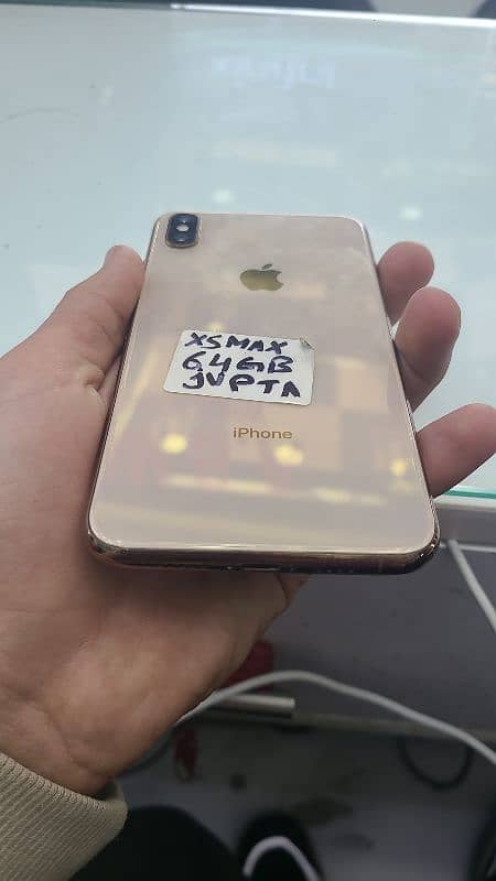 I phone xs max jv pta 64 gb buttery 100% change 3