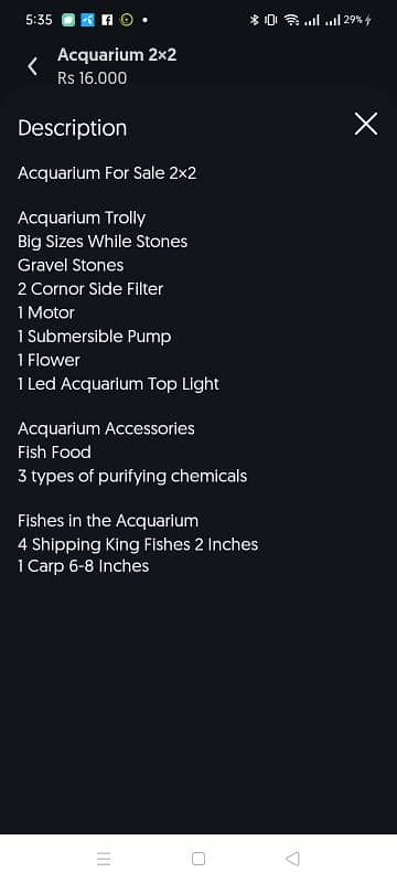 Acquarium For Sale 3