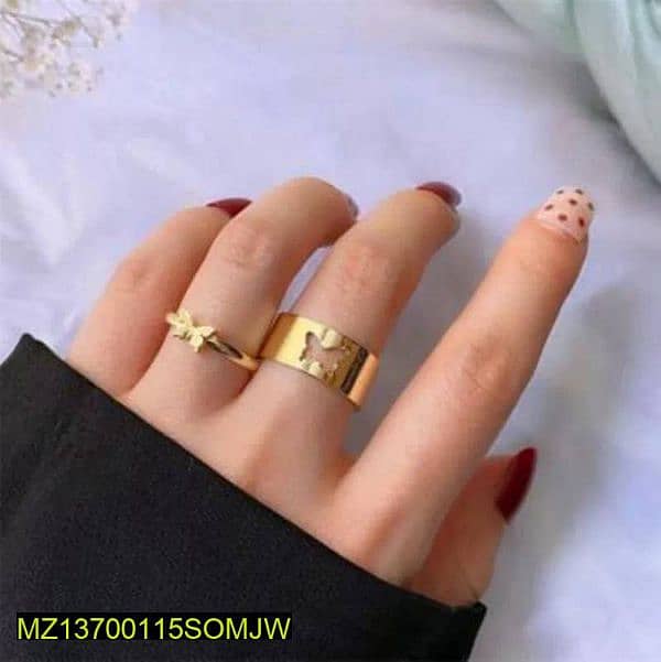 butterfly couple Rings 2