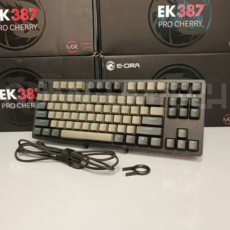 E-DRA EK 387 PRO TKL Type C Gaming Wired Keyboard 2