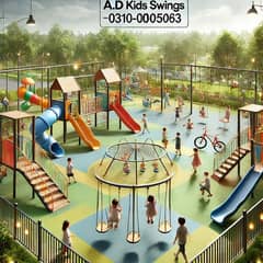 Swings|Slide|Seesaw|Marygoround|Bench|Gazibo|Tree House|Park Setup