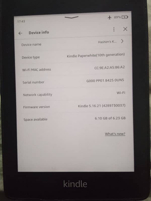 Kindle Paperwhite 4 (10th Generation) 0