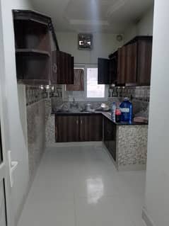 Tile floor apartment available for rent in E11/2 Markaz family building