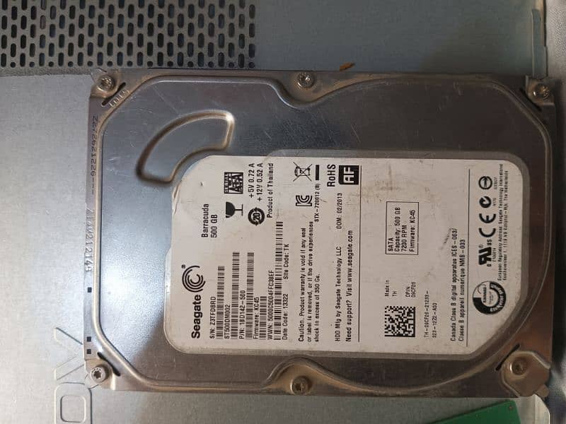 500Gb hard drive Seagate company very smooth and best performance 0