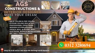 House Construction - Services in Karachi, Interior Works, Renovations