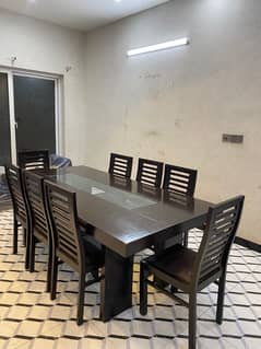 Dining table with 8 chairs for sale