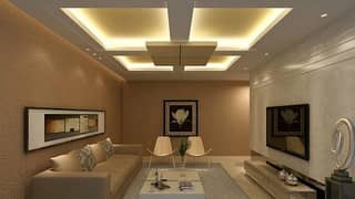 False Ceiling & Interior Design –PVC Wall Panels & Accent Walls Servic