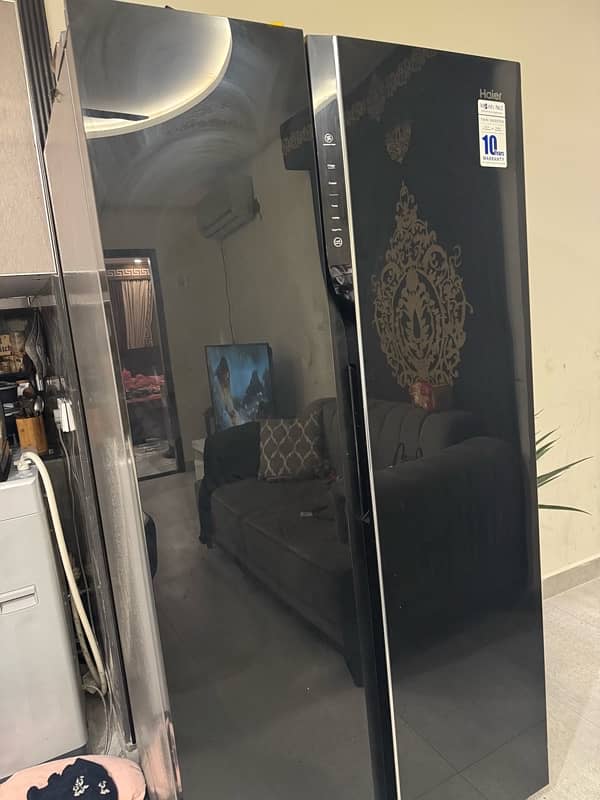 haier double door fridge big size 4