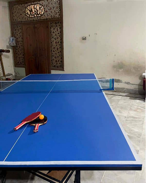 fordable 8 wheels table tennis table for sale 3