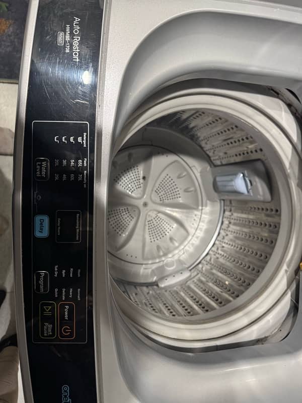 Haier fully automatic washing machine 1